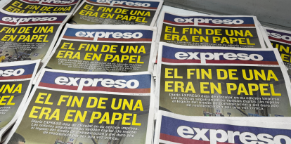 La rotativa de Diario EXPRESO imprimió por última vez el periódico tras 53 años de historia. La edición final circuló este 9 de octubre de 2026.