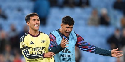 Piero Hincapié (d) y Martín Zubimendi se perderán el partido de Champions ante Lille por lesión.
