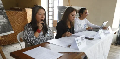 Maribel Pasquel, Elena Rodíguez y Blanca Ríos presentaron un balance de las acciones que se han ejecutado tras la sentencia del río Machángara.