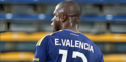 Enner Valencia, jugador de Boca Juniors.