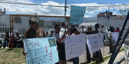 Moradores de Tumbaco participaron en la asamblea consultiva sobre la construcción de la PTAR, prevista en el sector de Churoloma.