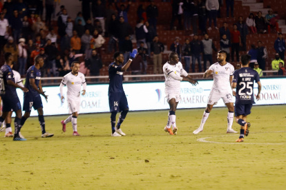 El delantero de Liga de Quito aseguró que no agredió a nadie.