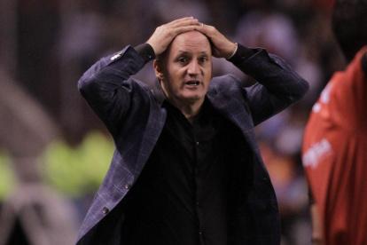 Reacciones de Pablo Repetto  en la final de ida de LigaPro.