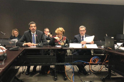 La presidenta de la CIDH, Esmeralda Arosemena, y el Relator Especial para la Libertad de Expresión, Édison Lanza, leyeron el informe.