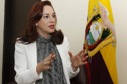 Espinosa fue canciller de Ecuador y presidenta de la Asamblea General de las Naciones Unidas.