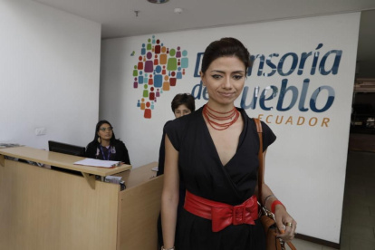 Jhajaira Urresta acudió a la Defensoría del Pueblo