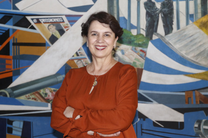 La expresidenta Rosalía Arteaga visitó las instalaciones de EXPRESO en Guayaquil.