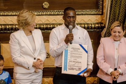 La distinción fue entregada por el Municipio de Guayaquil.