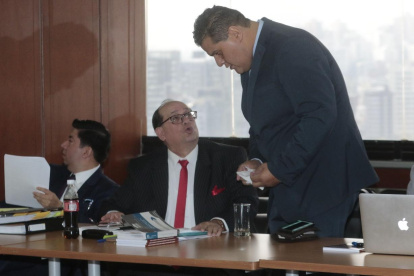 Harrison Salcedo y Eduardo Franco, defensores del exvicepresidente Jorge Glas.