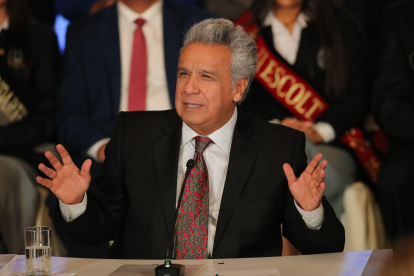 EL PRESIDENTE DE LA REPUBLICA LENIN MORENO ANUNCIO SOBRE LA CREACION DE CUPOS UNIVERSITARIO S EN TODO EL PAIS . Angelo Chamba. (ag-extra ag-expreso ag-quito)