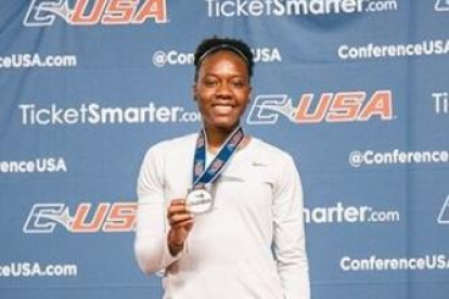 Caicedo lideró la prueba de los Conference USA Indoor Track & Field Championships representando a la Universidad de El Paso, Texas.