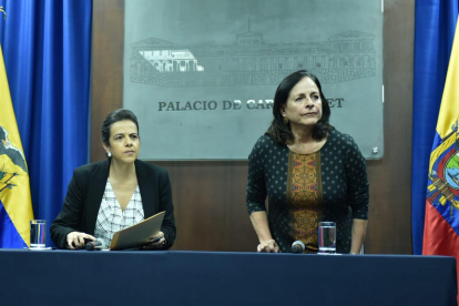 La Ministra de Gobierno María Paula Romo y la Ministra de educación, Montserrat Creamer, hablaron sobre la emergencia sanitaria por el coronavirus.