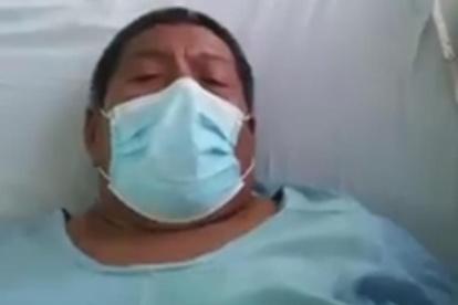 Juan Pizarro Yagual busca a su familia, está internado en el Hospital Guayaquil.