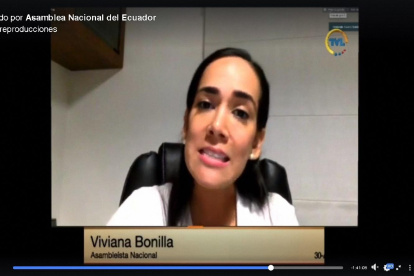 Asamblea. La legisladora en una de sus intervenciones en el pleno.