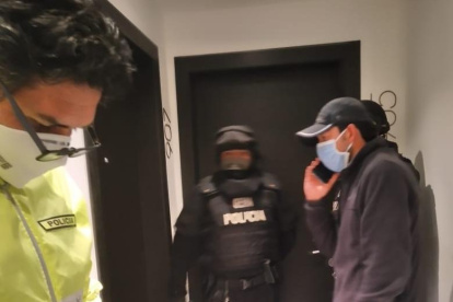 Uno de los detenidos por la Policía es el asambleísta de Manabí Daniel Mendoza.