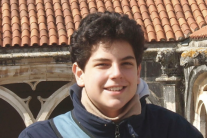 Carlo Acutir, en una foto de adolescente.