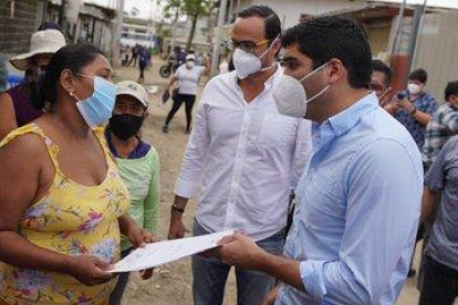 Pedro Pablo Duart junto al entonces vicepresidente en recorridos por la provincia.