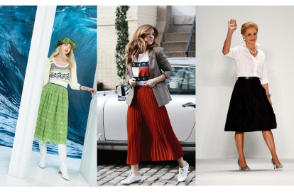 Looks con faldas largas.