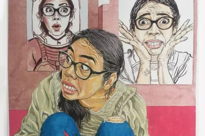 El retrato a Andrea Moreira lo realizó Daniel Ochoa, como parte del proyecto.