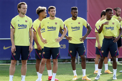 El Barcelona se prepara para medir al Bayern Munich por los cuartos de final de la Champions League