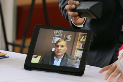 Aceptación. El expresidente participó de forma telemática del evento.