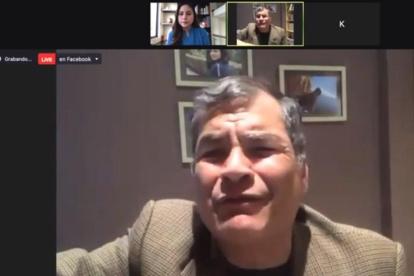 Entrevista. Tras conocerse el fallo del tribunal de casación, Rafael Correa deliró media hora en Tu Voz TV.