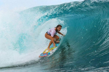 La surista de 33 años era ya la poseedora del récord anterior fijado en 20 metros.