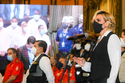 La alcaldesa Cynthia Viteri, en una reciente aparición pública.