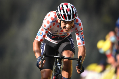 El ecuatoriano Richard Carapaz (Ineos) durante la crono en la penúltima etapa del Tour de Francia
