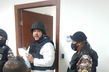 Jacobo Bucaram en la audiencia.