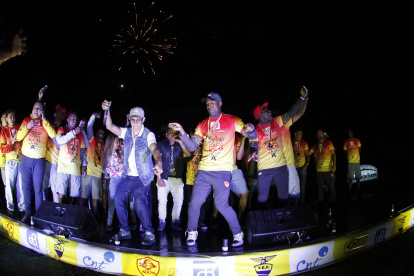 El año en mención Aucas contó con un valioso aporte publcitario.