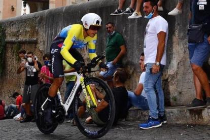 Jonathan Caicedo fue el latinoamericano mejor ubicado en la jornada inaugural del Giro italiano.