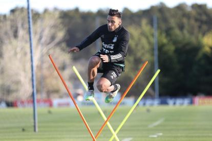 La selección argentina ya cumplió con la primera sesión en cancha, pensando en el juego de eliminatorias contra Ecuador
