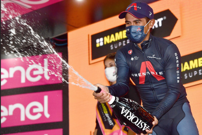 Sueño. La imagen de Jonathan celebrando en el podio de un grande, es realidad.