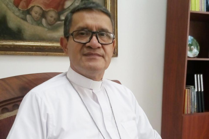 El arzobispo de Guayaquil, Luis Cabrera, presidente de la Conferencia Episcopal Ecuatoriano.