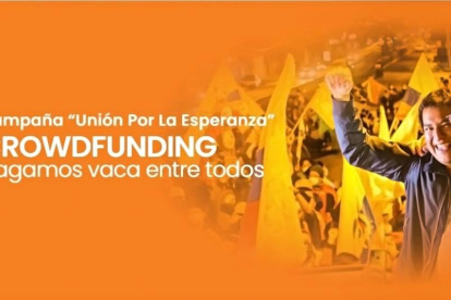 Internet. Lo pusieron únicamente en la página oficial del binomio y no volvieron a promocionarlo. Ahora dicen haber recaudado un millón de dólares.