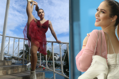 Samia Álava es patinadora artística desde los cuatro años