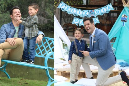 Carlos Luis Andrade y su hijo, Joaquín.