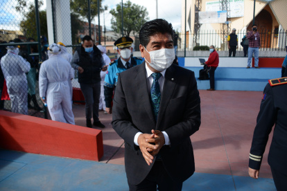 Referencial.  Jorge Yunda, compareció este jueves para explicar que continúa como regidor de la capital de Ecuador pese a la votación en el Consistorio que resolvió su remoción.