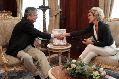 Cita. El presidente mantuvo un encuentro con la alcaldesa.