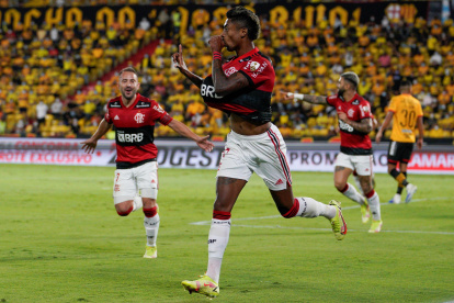 Bruno Henrique ha anotado los tres goles de Flamengo en esta serie.