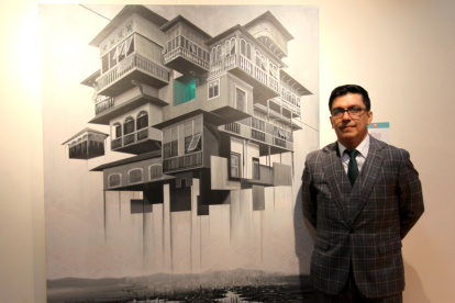 Gunther Córdova Rendón obtuvo el ‘Primer premio  adquisición’ del Salón Nacional de Pintura.