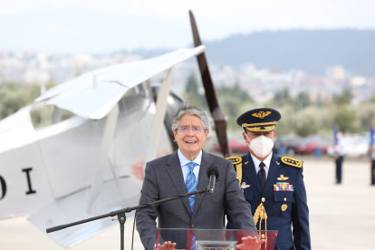 El presidente Guillermo Lasso, participó en la ceremonia conmemorativa por los 101 años de creación de la FAE.