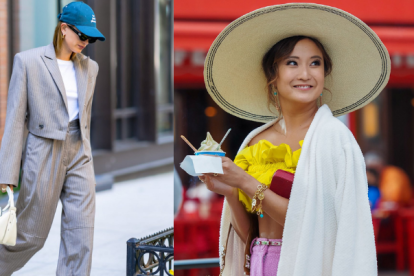 Gorra deportiva y sombrero de ala larga.