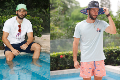 Moda masculina para la playa.
