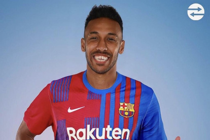 Pierre-Emerick Aubameyang llegó procedente del Arsenal inglés.