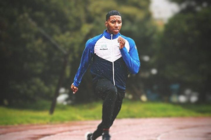 Xavier Casierra, uno de los deportistas que se alistan en Quito.