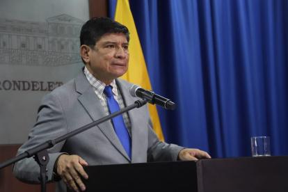 Anuncio. El vocero del Gobierno, Carlos Jijón, indicó que aún se analiza el veto a la ley del aborto por violación.