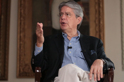 El presidente de la República, Guillermo Lasso Mendoza, ofreció una entrevista a EXPRESO en uno de los salones de la Gobernación del Guayas.