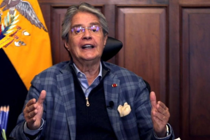 El presidente Lasso, en cadena nacional, dijo señaló a Leonidas Iza de querer derrocar al Gobierno junto con el correísmo.